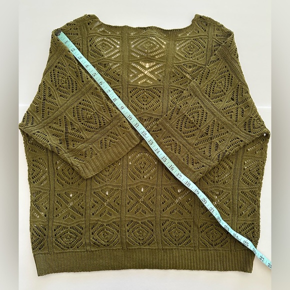 Dokotoo Olive Green Women's Sweater Top - Picture 3 of 7